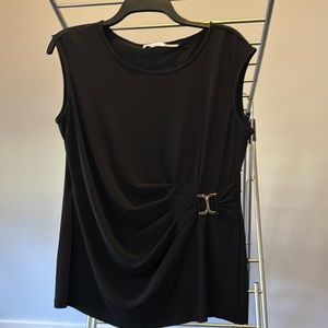 Calvin Klein black rouched top